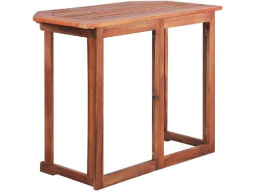 Massief Houten Klaptafel voor Buiten - Tuin- en Balkontafel 90x50cm