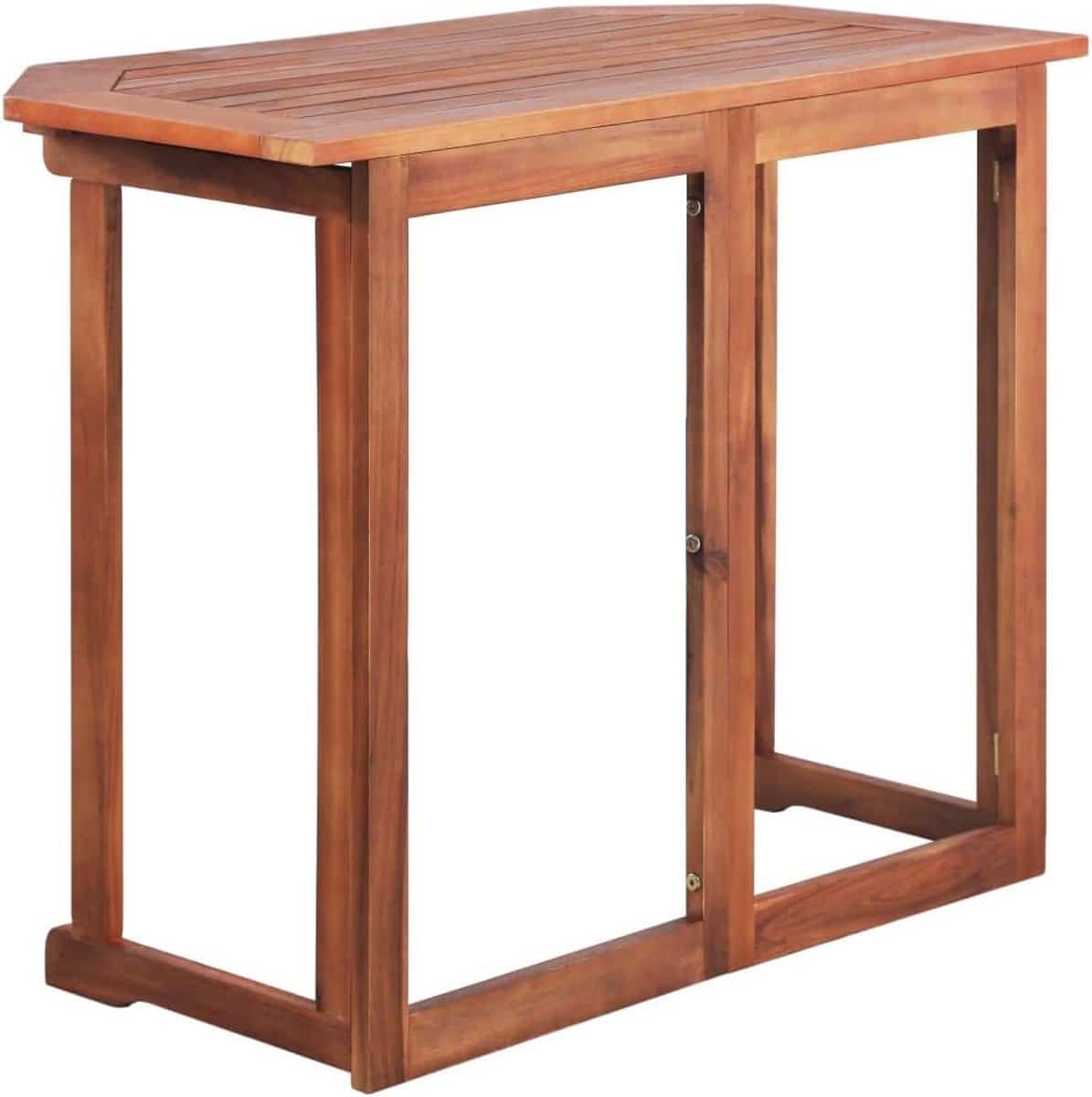 massief houten klaptafel voor buiten tuin en balkontafel 90x50cm