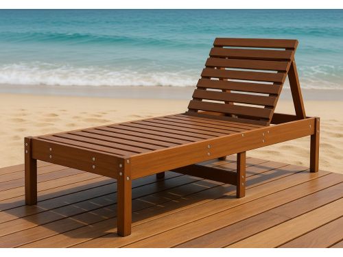 Massief Houten Ligbed met Verstelbare Rugleuning - Honingbruin Grenen