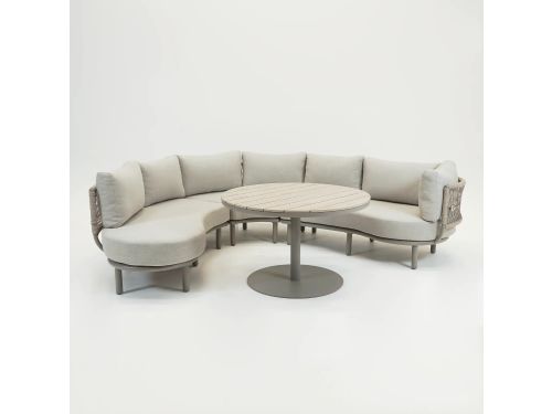 Matera L/D set 4-delig taupe/rope sand/vally sand