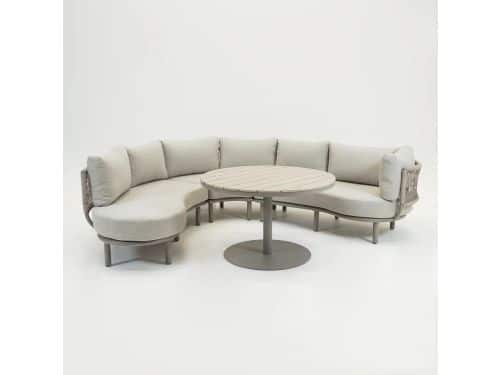 Matera L/D set 4-delig taupe/rope sand/vally sand