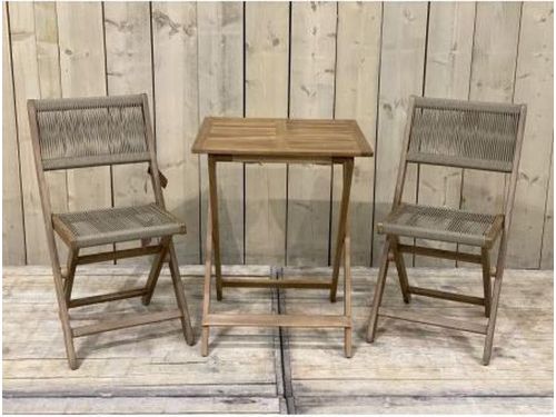 Melon balkonset, opklapbaar taupe