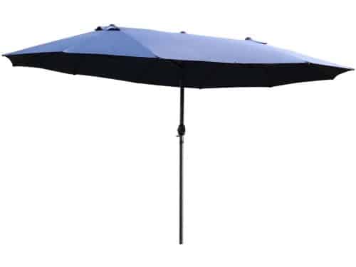 Merax Dubbele Parasol 460 x 270 cm - Ovale Terrasparasol