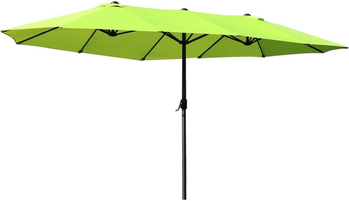 merax dubbele parasol ovaal 460 x 270 cm