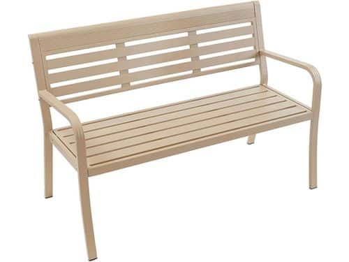 Metalen Buitenbank - Tuinbank - Ontspannen Buiten - Lichtgewicht Hoge