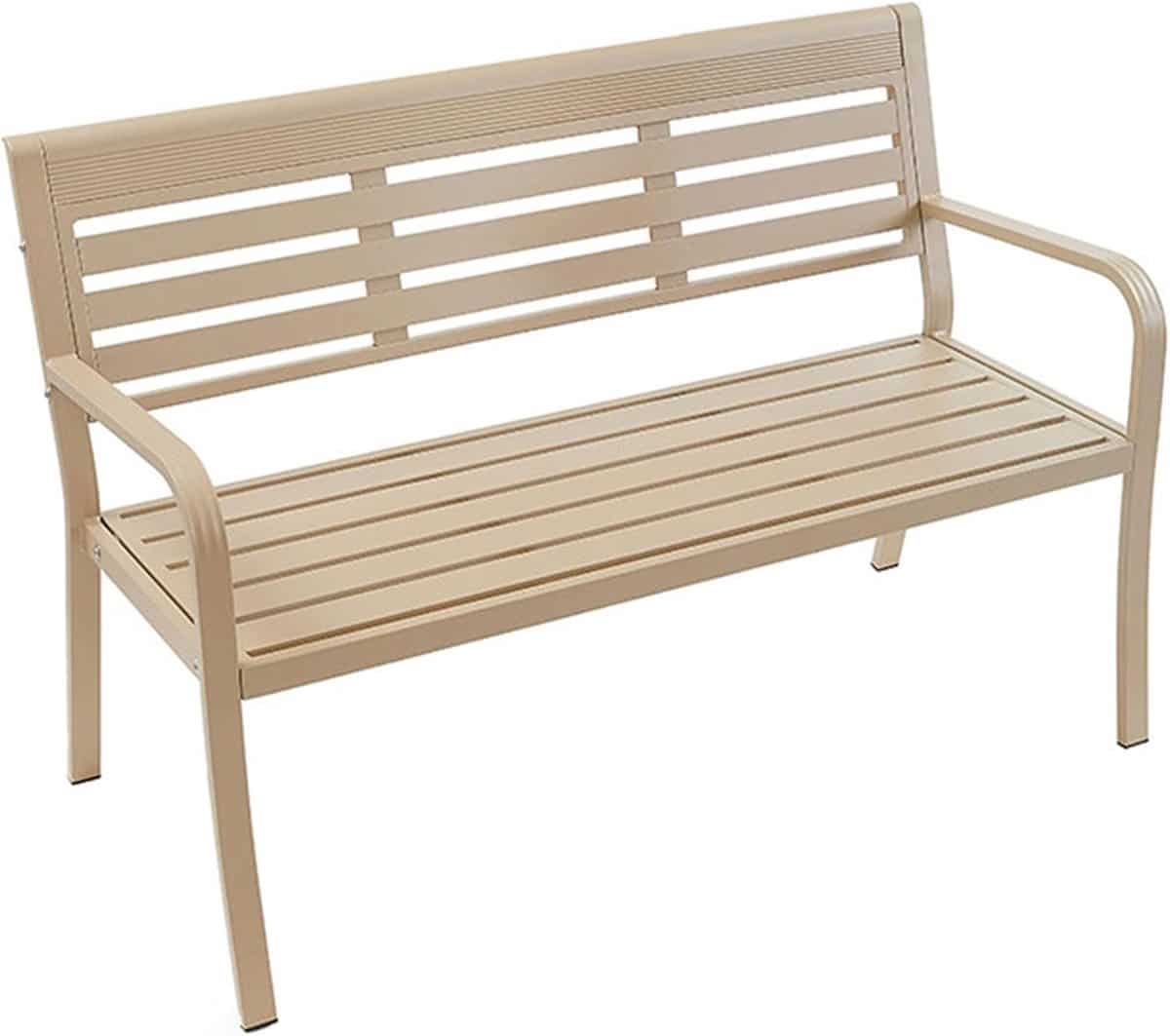 metalen buitenbank tuinbank ontspannen buiten lichtgewicht hoge