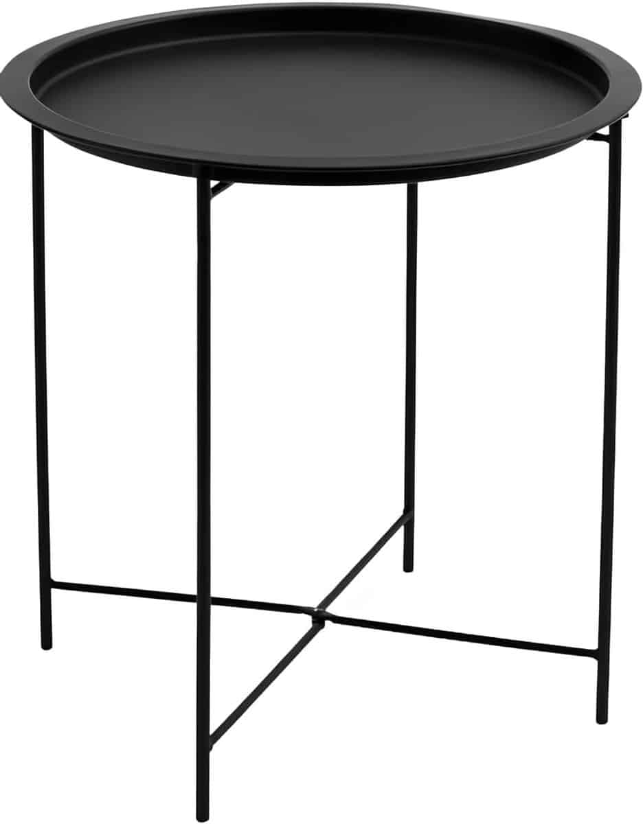 metalen tafel bijzettafel buiten zitten robuust metalen