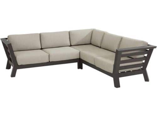 Meteoro hoek loungeset 3-delig antraciet 4 Seasons Outdoor