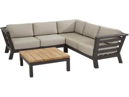 Meteoro hoek loungeset 4-delig antraciet 4-Seasons Outdoor