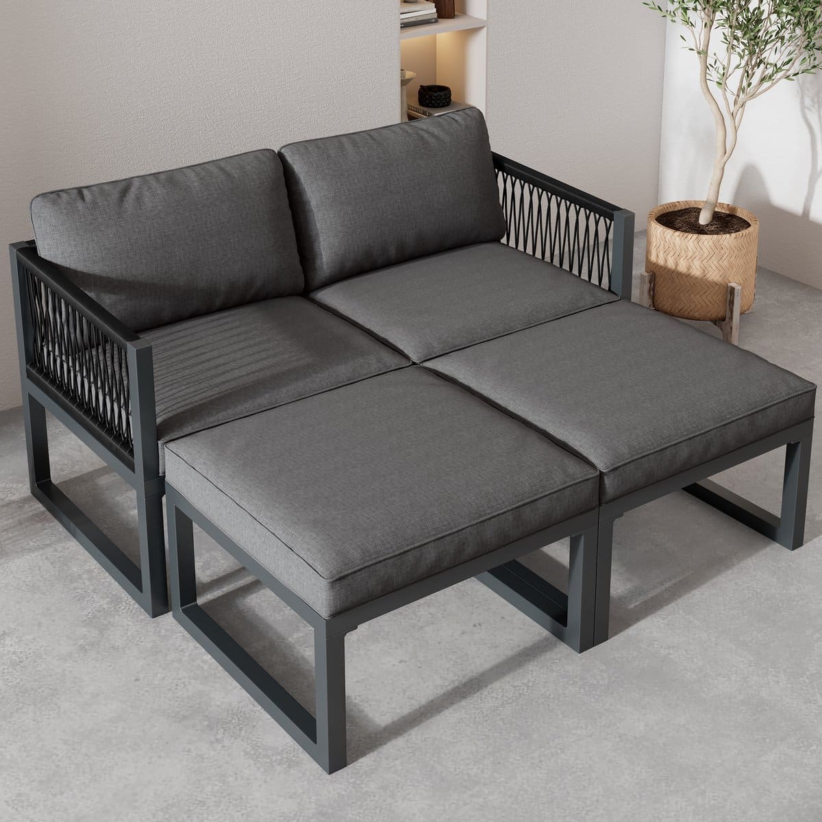 mivray tuinloungeset 66 x 60 x 64 cm