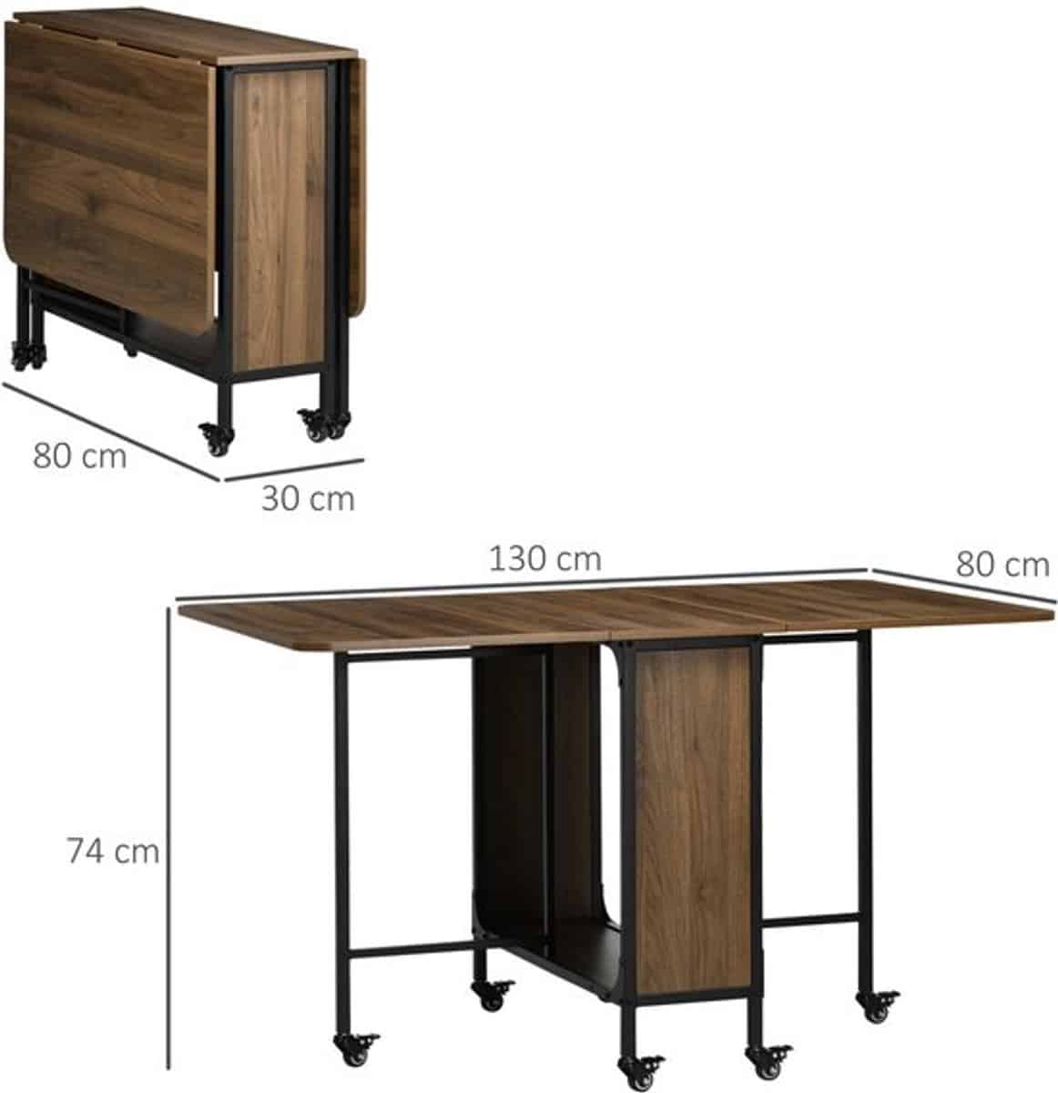mobiele inklapbare tafel opvouwbare werktafel klaptafel verplaatsbare