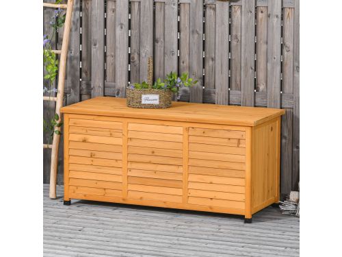 MODENUIT Tuinopbergbox - Opklapbaar Deksel En Lattenontwerp - Voor Tuin