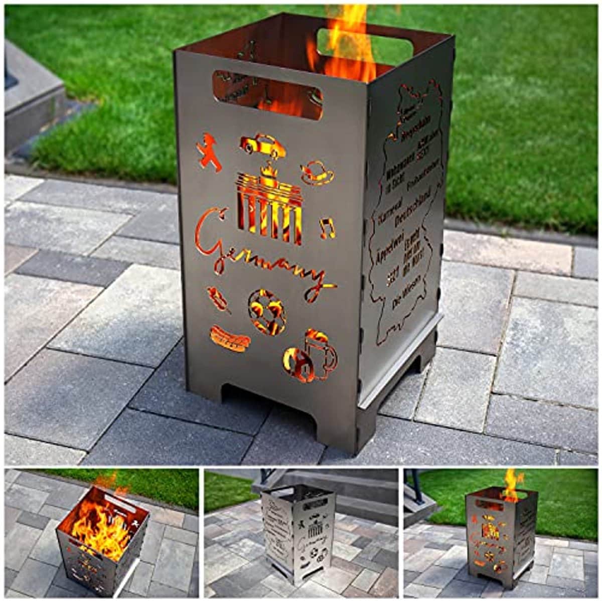 moderne vuurton met uniek gelaserd design