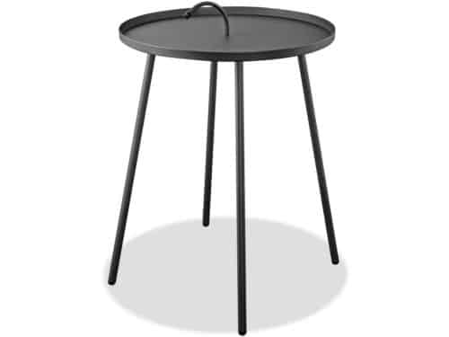 Moderne Zwarte Bijzettafel Buitengebruik - Weerbestendig Tuinmeubel