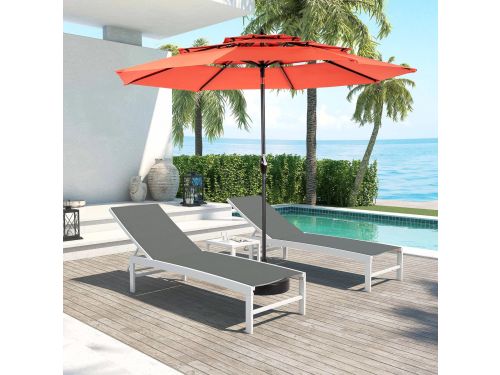 MODFU Luxe Tuinparasol Kantelbaar (Ø 295 cm) - Ronde Parasol