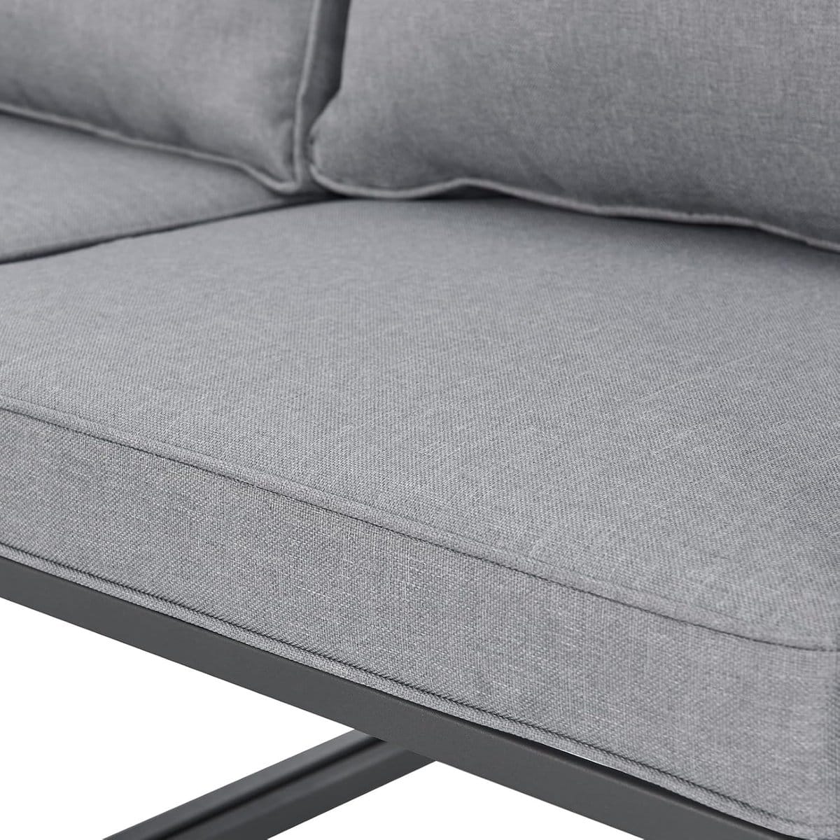 modulaire l vormige tuin loungeset 114x174x64 cm met kussens en bijzettafel