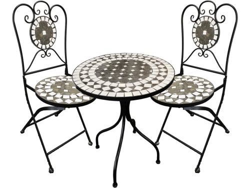 Mozaïek Bistroset - Zitmeubelen Set - Terras Dineren - Inklapbare