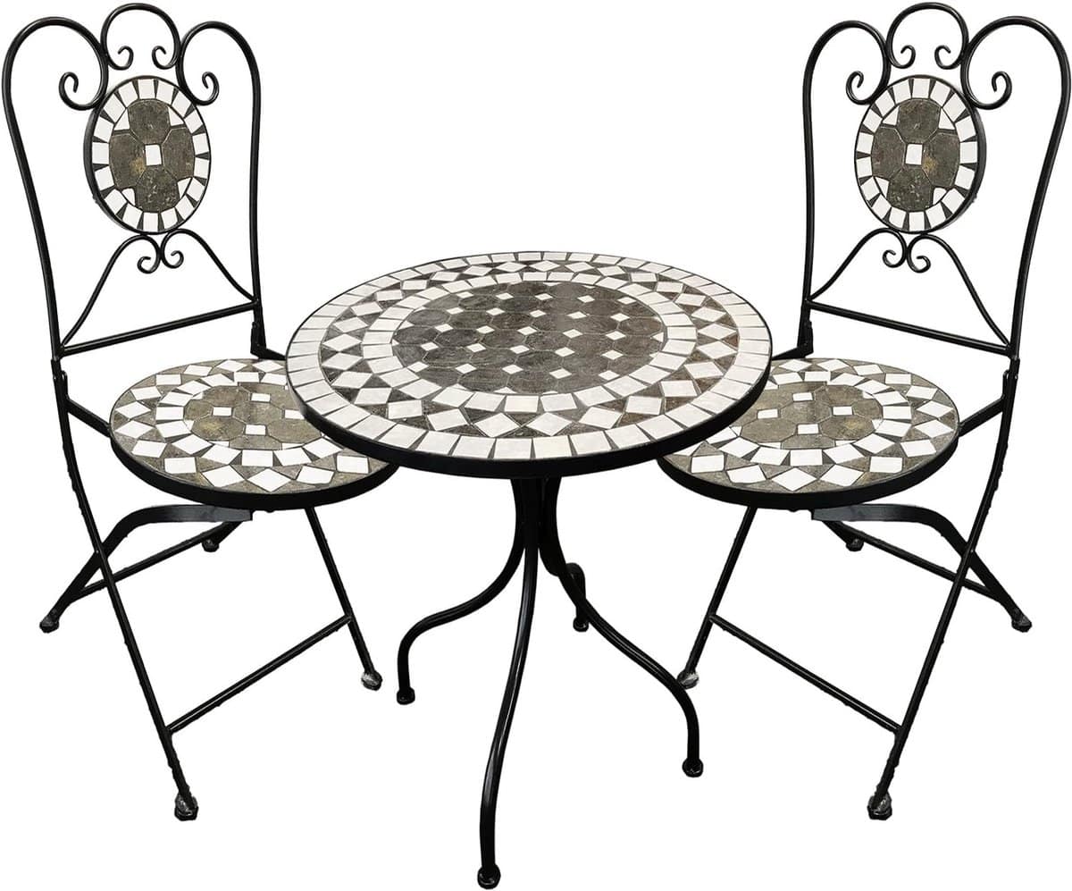 mozaïek bistroset zitmeubelen set terras dineren inklapbare