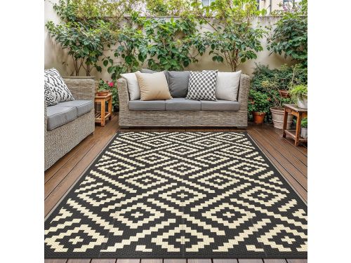 Omkeerbaar Buiten Kleed 150x240cm - Waterdicht Terras-, Balkon- en Camper