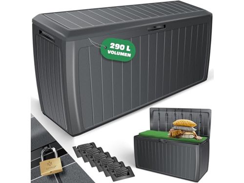 Opbergbox 290 liter met wieltjes en handgrepen - Waterdichte kussenbox