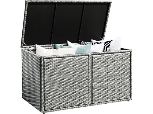 Opbergbox Polyrotan - Kussenbox Tuin - Buitenruimte Organiseren - Met