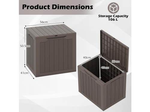 Opbergbox Tuin - Buitenmeubel - Kussens Opbergen - Met Slot