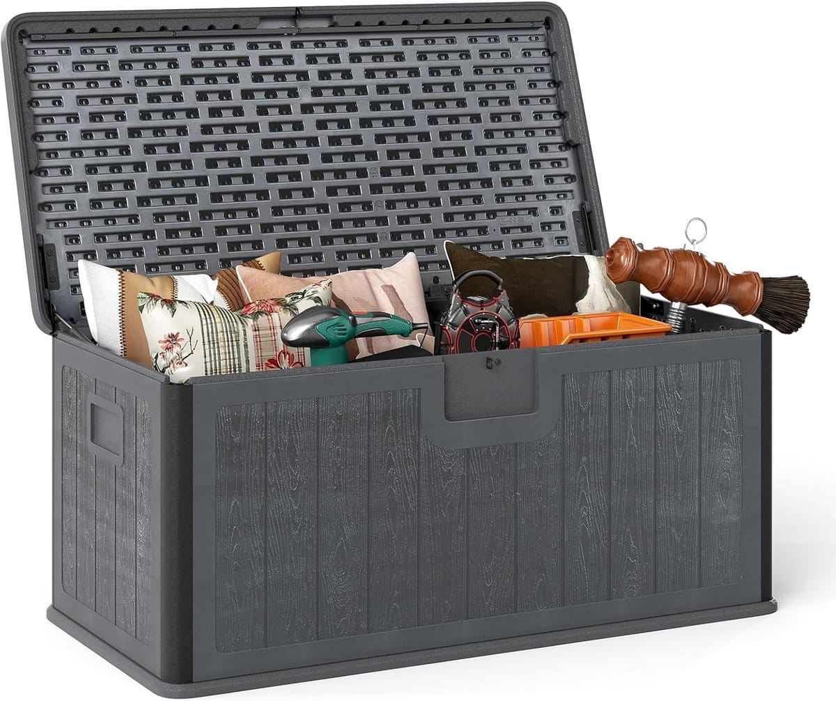 opbergbox tuin kussenbox terras buiten spullen opslaan