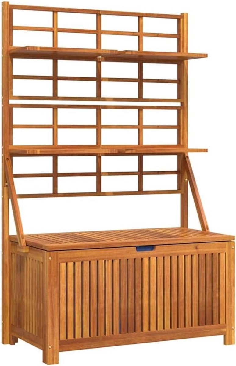 opbergbox tuinkist werkbank buiten opbergen latwerk design