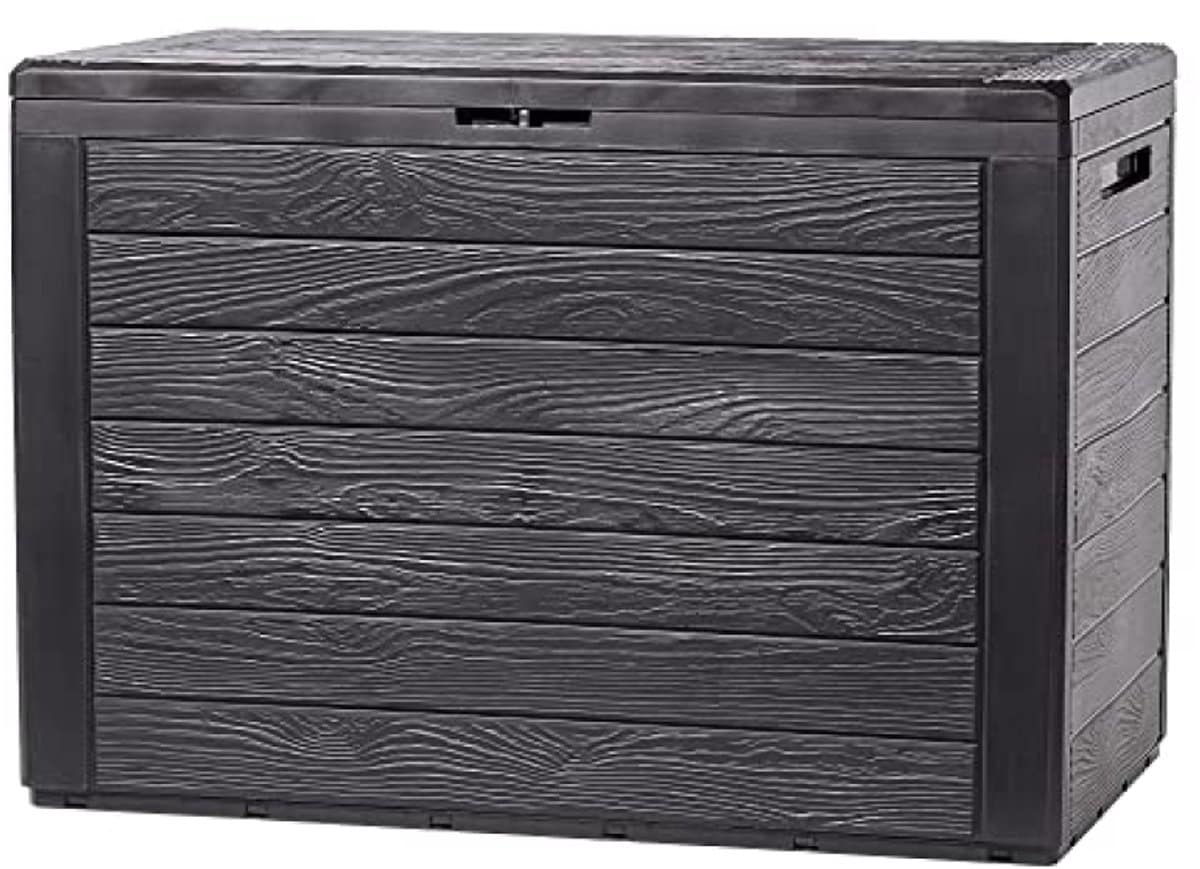 opbergdoos voor buiten met rotanlook 190 liter inhoud