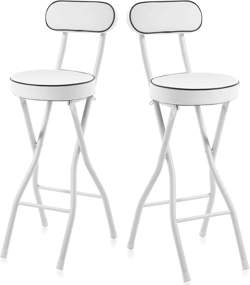 opklapbare barkruk hoge klapstoel keuken tuin camping