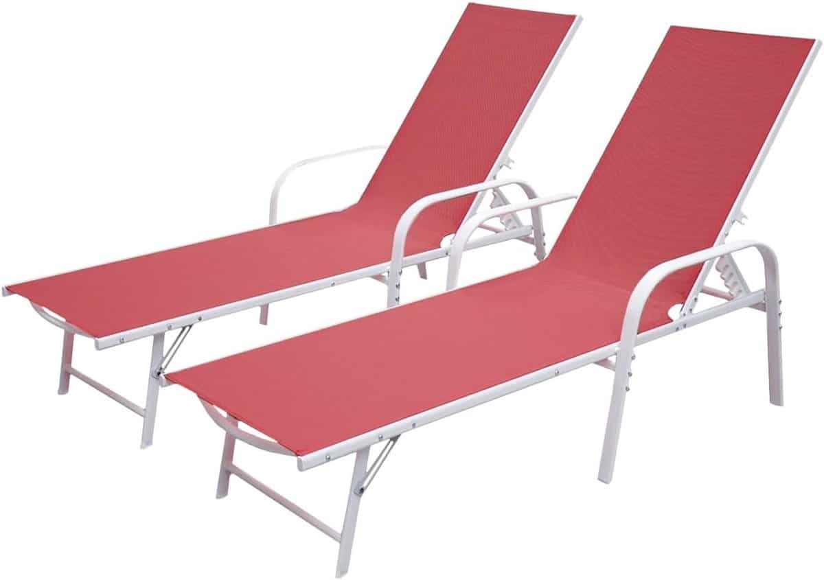 opklapbare ligbedden zonnebedden tuinstoelen buiten ontspannen verstelbare