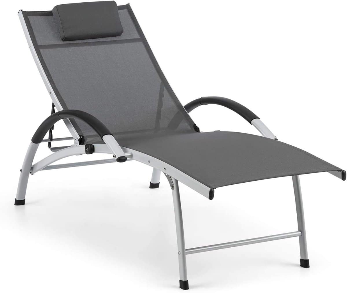 opvouwbaar ligbed tuin lounger ontspannen buiten 4 voudig