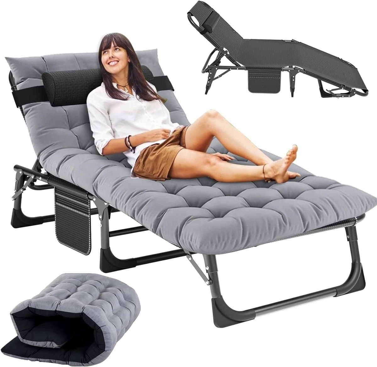 opvouwbaar loungestoelbed verstelbaar ligbed ontspannen buiten 5