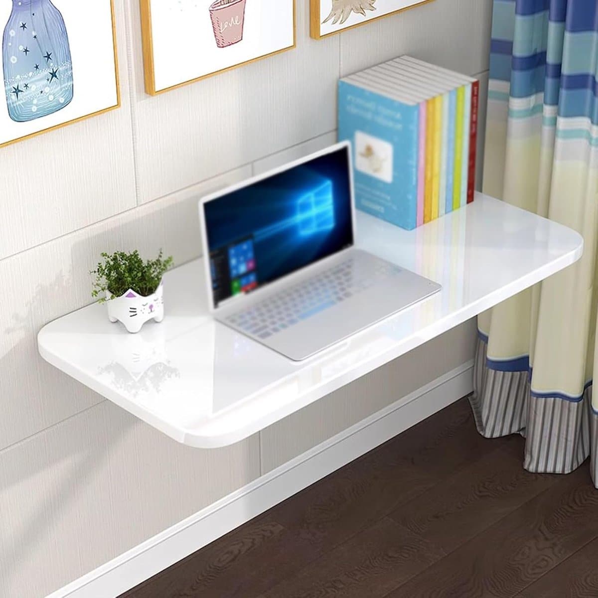 opvouwbaar wandbureau klaptafel werktafel ruimtebesparend werken inclusief