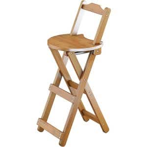 Opvouwbare Barkruk Bamboe - Hoge Keukenstoel - Ruimtebesparend Zitten