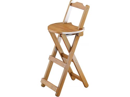 Opvouwbare Barkruk Bamboe - Hoge Keukenstoel - Ruimtebesparend Zitten