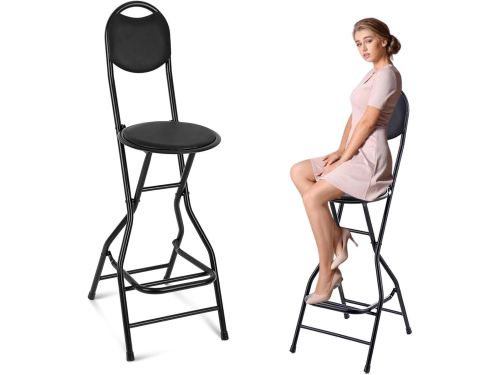 Opvouwbare barkruk - Hoge stoel - Flexibel gebruik - Met