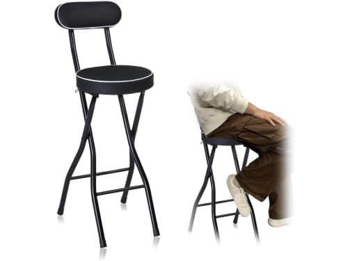 Opvouwbare Barkruk - Inklapbare Keukenstoel - Ontbijten Dineren - Hoge