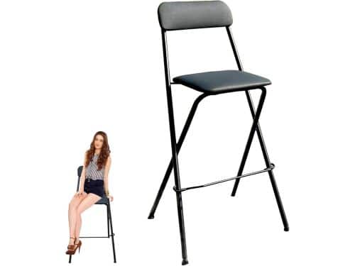 Opvouwbare barkruk - Zitje met rug - Keuken en buiten