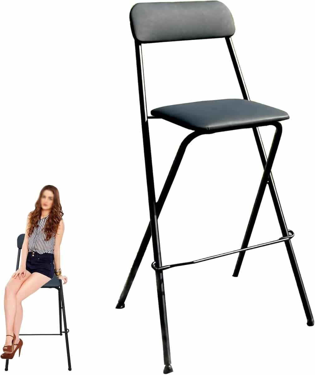 opvouwbare barkruk zitje met rug keuken en buiten