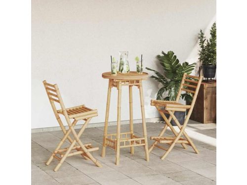 Opvouwbare Barset - Bamboe Tuinset - Buiten Genieten - Waterbestendig