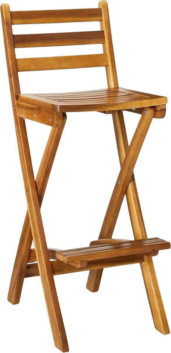 opvouwbare houten barkruk buitenkruk krukje terras zomer