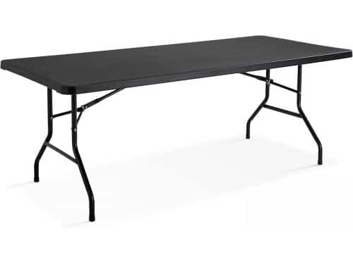 Opvouwbare klaptafel 200 cm zwart - Stevige tafel voor binnen
