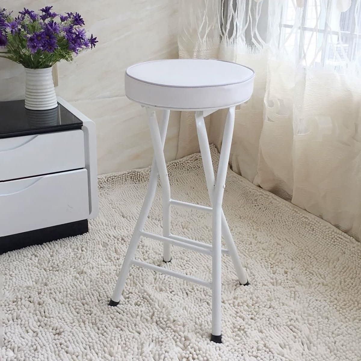 opvouwbare kruk inklapbare barkruk reizen opbergen gewatteerde