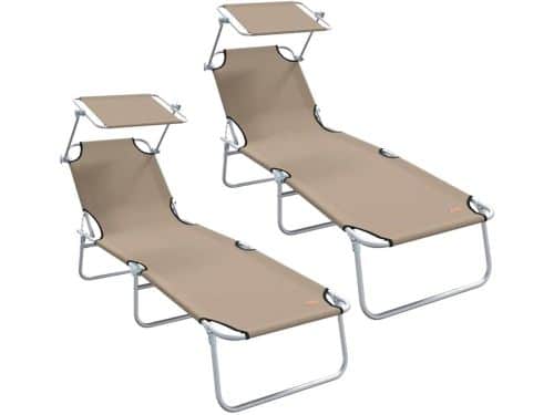Opvouwbare Ligbedden Set - Tuin Loungers - Ontspannen Buiten