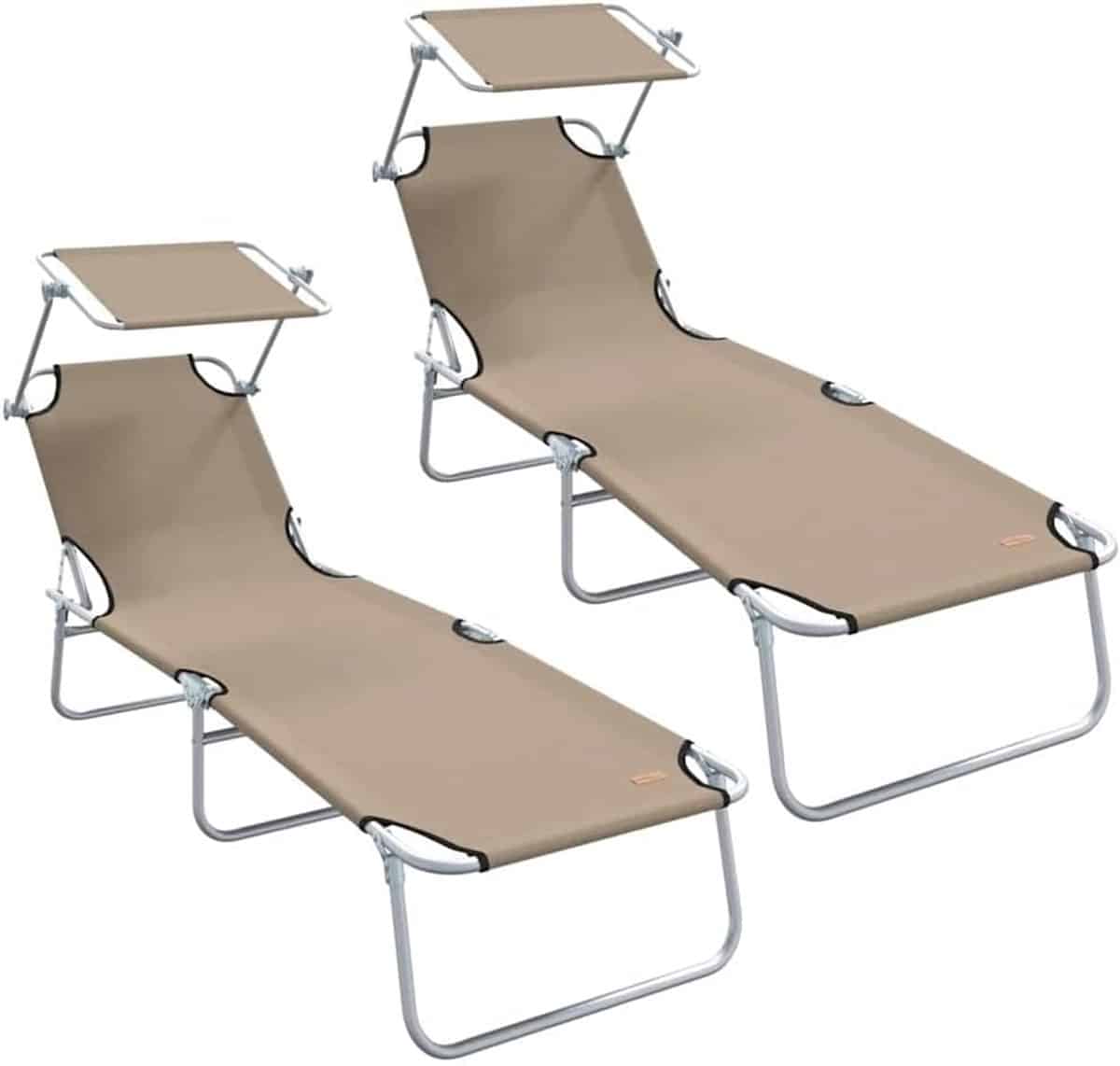 opvouwbare ligbedden set tuin loungers ontspannen buiten