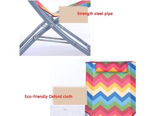 Opvouwbare Ligstoel 180x65 cm - Verstelbare Zonnestoel met Ergonomisch Design