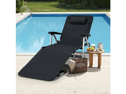 Opvouwbare ligstoel - Verstelbaar ligbed - Ontspannen buiten - 7
