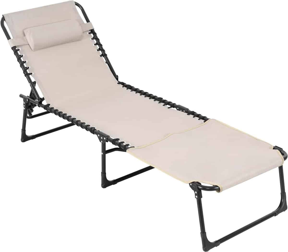 opvouwbare loungestoel zonnestoel ligbed ontspannen buiten met