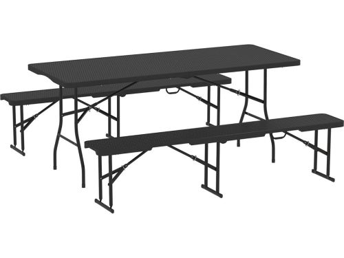 Opvouwbare Picknicktafel en Banken Set - 180 cm - Draagbare